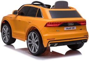 Detské elektrické autíčko na diaľkové ovládanie BestBerg BBCC-70O - Audi Q8 / od 3 rokov / nosnosť 30 kg / oranžová