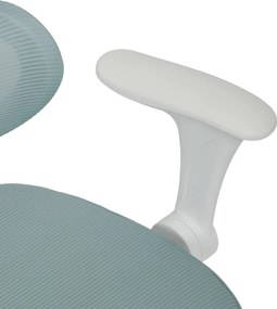 Detská pracovná stolička NANDU — sieť / látka, mentolová