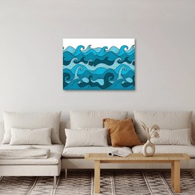 Obraz - Abstrakcia, more (70x50 cm)