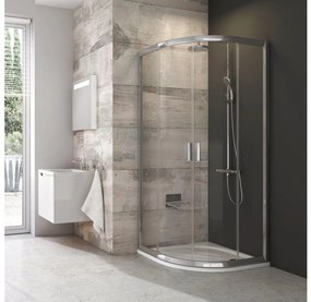 Ravak 3B240C00Z1B-štvordielny štvrťkruhový sprchový kút BLIX 80x80cm lesklý chróm