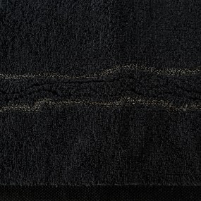 BAVLNENÝ UTERÁK KARIN 50X90 CM ČIERNA