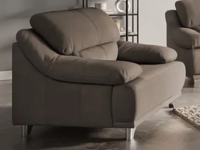 Kreslo Maranello, hnedo-béžová koža%