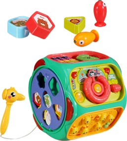 LEAN Toys Vzdelávacia interaktívna kocka Multifunkčná hračka 8v1