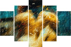 Obraz - Bozkávajúci sa anjeli (150x105 cm)