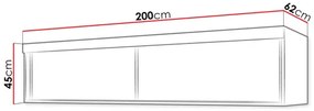 Nadstavba na skriňu Seharat 200 (jaseň tmavý) . Vlastná spoľahlivá doprava až k Vám domov. 1104487