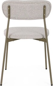 Svetlohnedá čalúnená jedálenská stolička Inka – Yes Everyday