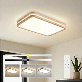 Brilagi - stmievané LED svietidlo MOLINA SQUARE LED/54W/230V dub 60x40 cm + DO