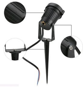 ECOLIGHT Zapustený LED záhradný reflektor EC79018 pre GU10 žiarovku