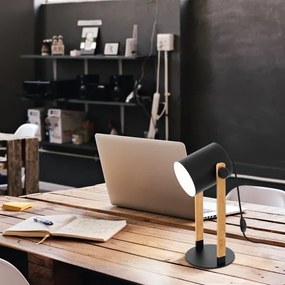 Eglo 43519 - Stolová lampa HORNWOOD 1xE27/28W/230V