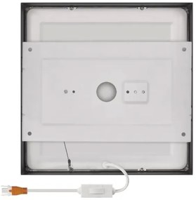 LED Stropné svietidlo LED/21W/230V 3000/3500/4000K 22,5x22,5 cm čierna