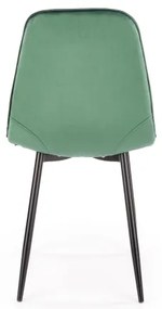 Jedálna stolička KINDREL 1 ks tmavozelená