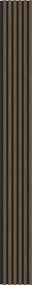 Mexen Lam-B, akustické stenové lamely 275 × 30 cm, HDF doska 4 mm, technická dyha, orech kakaový, S100-275307-3015-018
