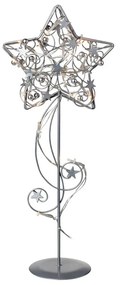 Stojacia LED svietiaca dekorácia Markslöjd Hagaberg Silver