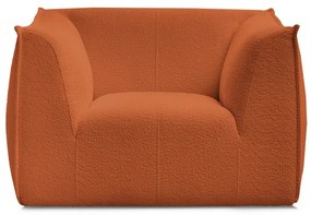 Oranžové kreslo z textílie buklé Giorgia – Bobochic Paris