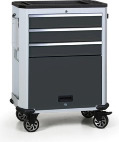 Pojazdný dielenský vozík na náradie G2, 4 zásuvky, grafit