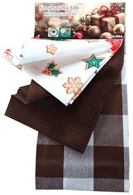 Bavlnené kuchynské utierky Noel cake 3ks