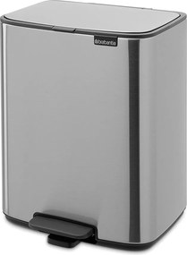 Pedálový oceľový odpadkový kôš v matne striebornej farbe 12 l Bo – Brabantia