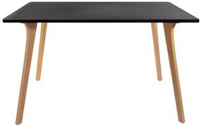 Jedálenský stôl BENY 120x80 čierny