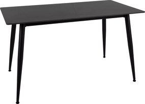 Jedálenský stôl RION 130x70 cm s keramickou doskou, čierny mramor