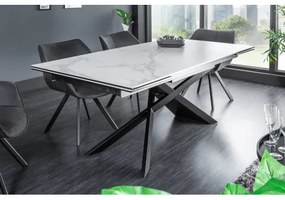 Rozkladací jedálenský stôl 40122 180/220/260 x 90cm White Ceramik - Komfort-nábytok