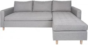 Rohová pohovka FIRENZE 219 cm polyester, světle šedý House Nordic 1301500