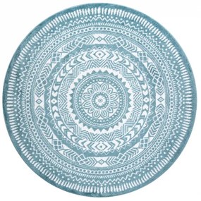Okrúhly koberec FUN Napkin - modrý