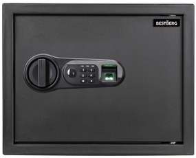 Digitálny trezor na odtlačok prsta BestBerg BBSB-2F / 30 x 38 x 30 cm / čierna