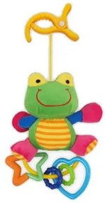 BABY MIX Plyšová hračka s hrkálkou Baby Mix žabka