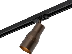Moderné bodové svetlo tmavá bronz pre 1-fázový koľajnicový systém - Iconic Kohua