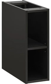 Závěsná skříňka pod umyvadlo Casad s deskou 140 cm dub wotan/černá
