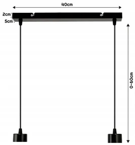 BERGE Sklenená LED stropná lampa 2xE27 - dymová guľa