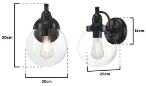 Westinghouse 61239 - Vonkajšia nástenná lampa EDDYSTONE 1xE27/60W/230V IP44