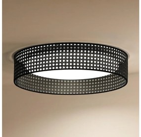 Duolla Duolla - LED Stropné svietidlo ROLLER RATTAN LED/24W/230V čierna DU604208