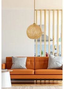 Luster na lanku JUTE 1xE27/60W/230V béžová