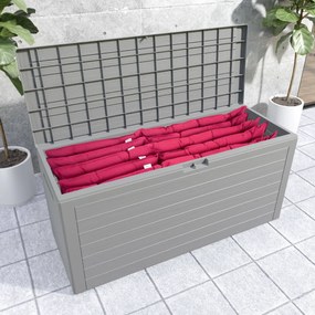 Záhradný úložný box Mosley 280 L sivý