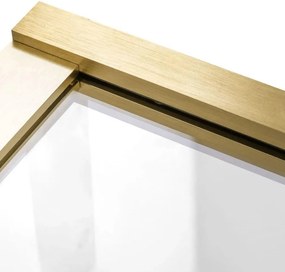 Posuvná vaňová zástena REA FABIAN 100 cm, zlatá kartáčovaná/transparent