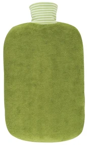 Termofor Hugo Frosch Classic v obale z bio bavlny, 2 l, zelená