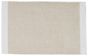Bielo-béžová textilná kúpeľňová predložka 50x80 cm Grid – Mette Ditmer Denmark