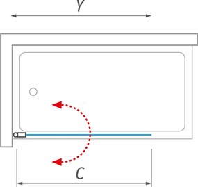 Roth Jednodielna vaňová zástena SCREEN MINI ROTH-Variant: šírka: 66 cm, orientácia: Uni - (SCREEN MINI -217-7000000-00-09), ROTH-Profily: profily: br…