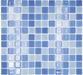 Sklenená mozaika CM 4222 svetlo modrá 30,5x32,5 cm