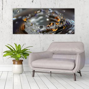 Obraz náramku z kvapiek vody (120x50 cm)
