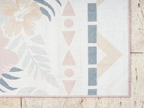 My Flair, Kusový koberec Flora II rosa – na von aj na doma, 100x160, viacfarebná, chodba / predsieň