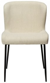 GLAM ČALÚNENÁ STOLIČKA beige/black