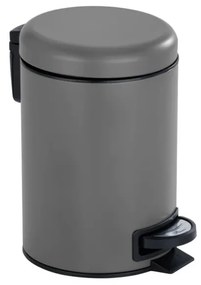 Sivý pedálový oceľový odpadkový kôš 3 l Leman – Wenko