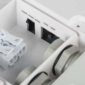 Kanlux 38776 - LED Vonk. svietidlo BENO LED/12/18W/230V 3000/3500/4000K IP65 biela