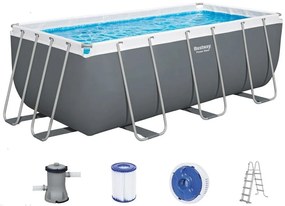 BESTWAY Power Steel Bazénový set 412 x 201 x 122 cm, kartušová filtrácia 56456