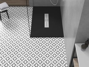 Mexen Toro, SMC obdĺžniková sprchová vanička 100 x 70 cm, čierna matná, 43707010