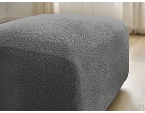 Sivá podnožka z textílie bouclé Tina – Bobochic Paris