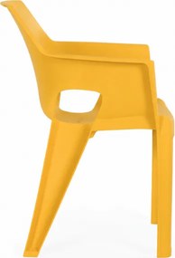 Záhradná jedálenská stolička IVY, žltá