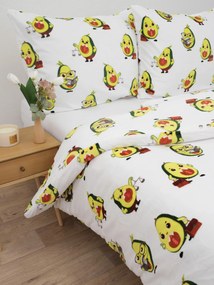 Predĺžené obliečky mikroplyš Exclusive – Advokádo biele